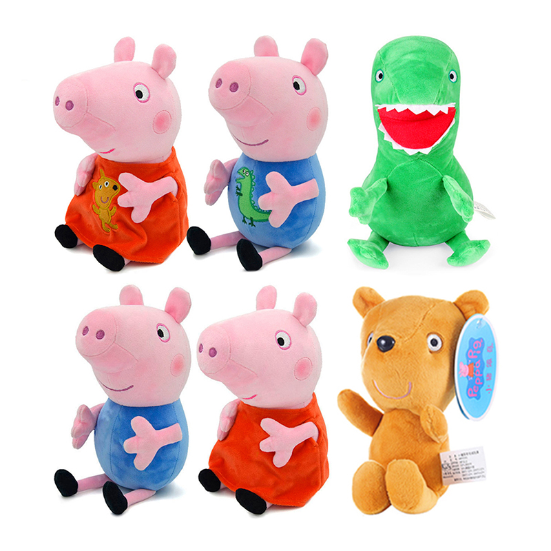 Dinosaur Figurine Set - Genuine 19cm Peppa Pig Plush Toys