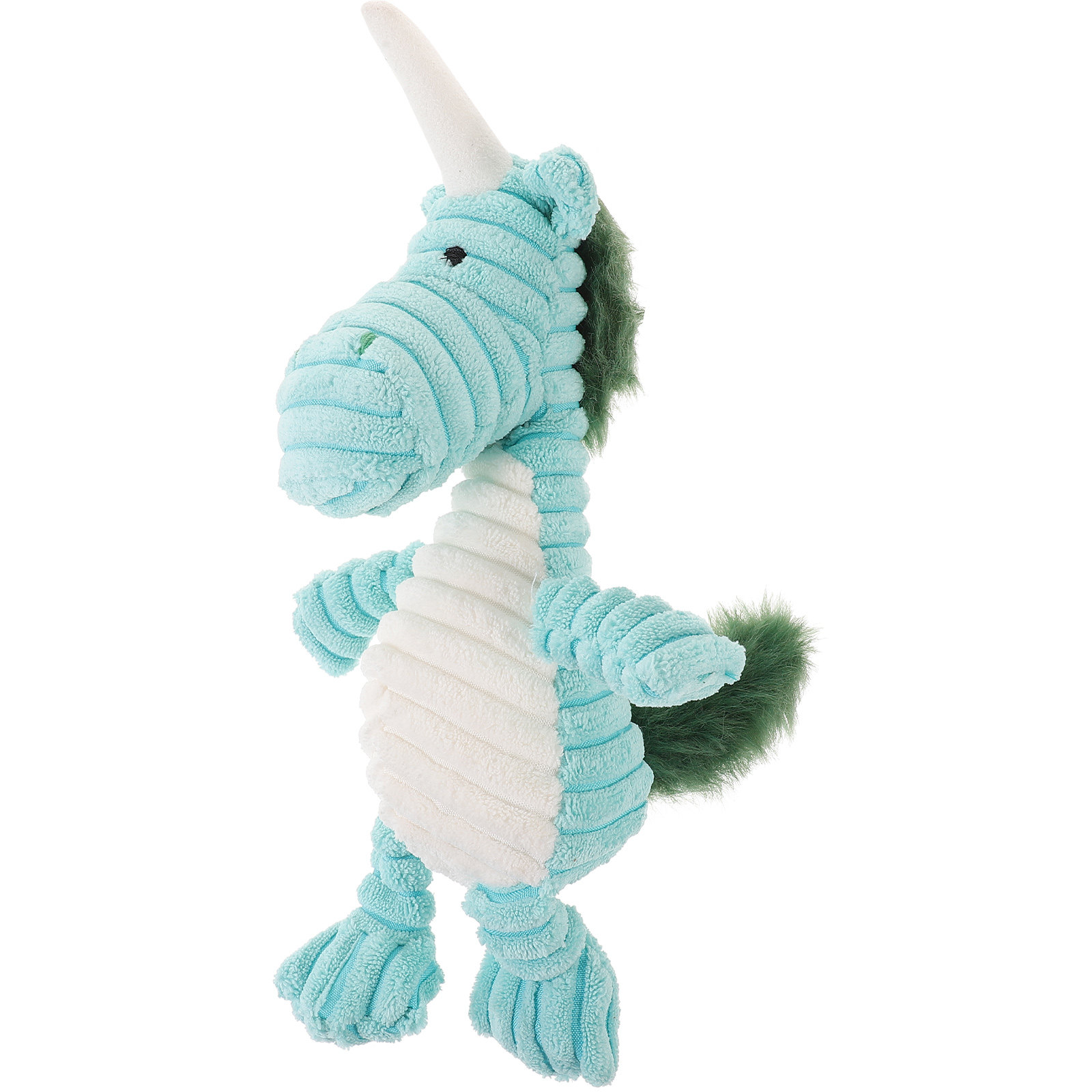Unicorn Stuffed Toy - Striped Unicorn Plush Squeaky Dog Toy