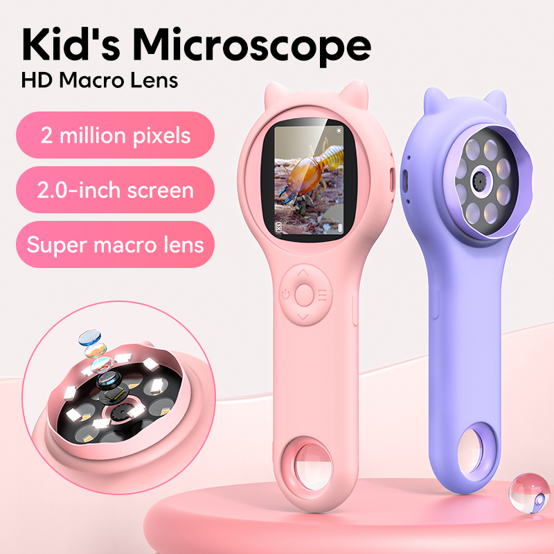 Kids Toys Videos - Mini Kids Optical Microscope With Photo