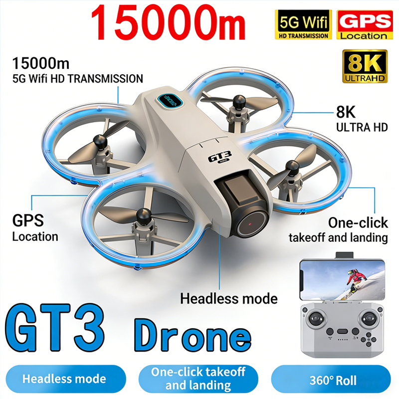 New GT3 MAX Drone 8K HD Aerial - Kids Toys Videos ulasan dan harga