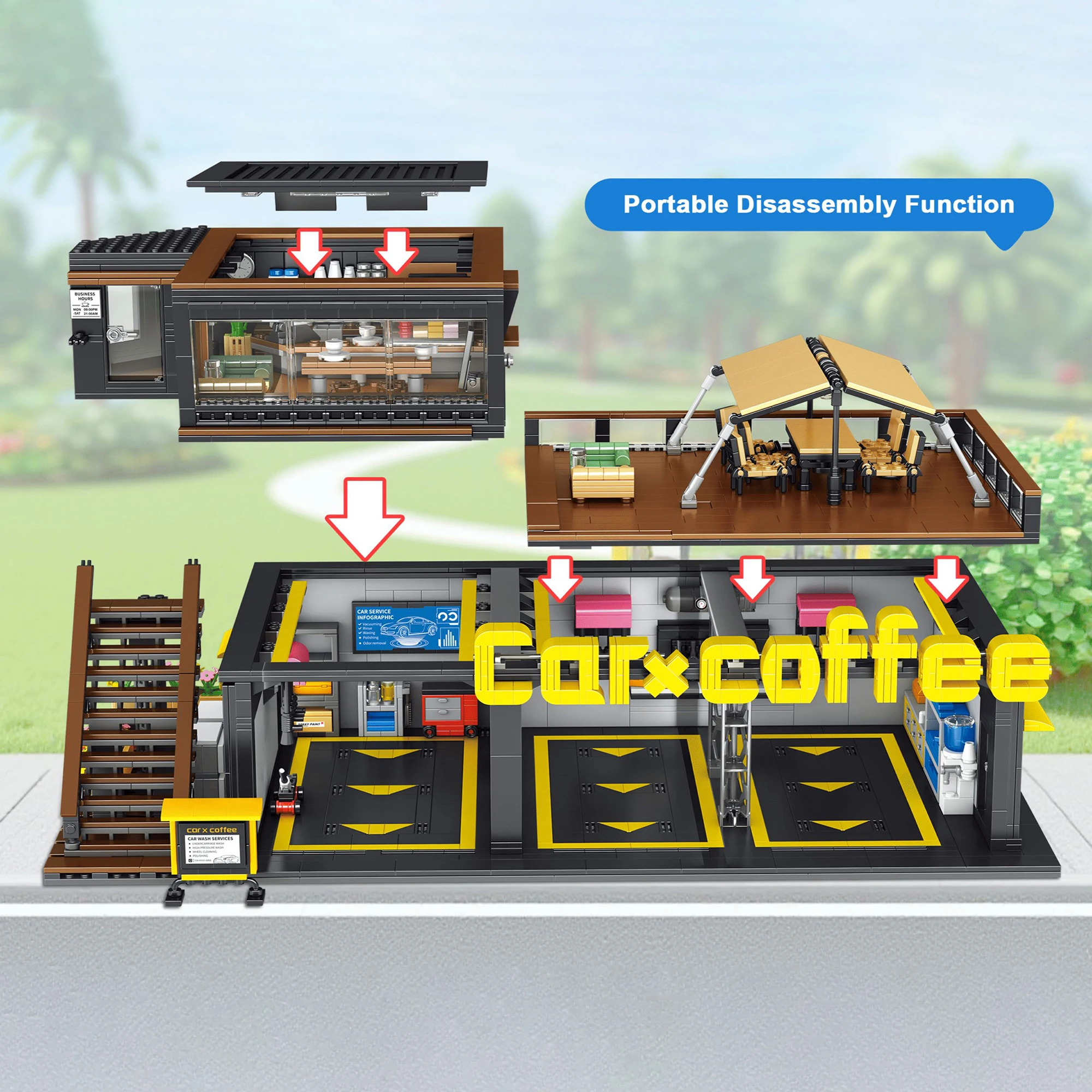 Coffee Auto Repair Shop Coffee - Kids Toys In Store ulasan dan harga