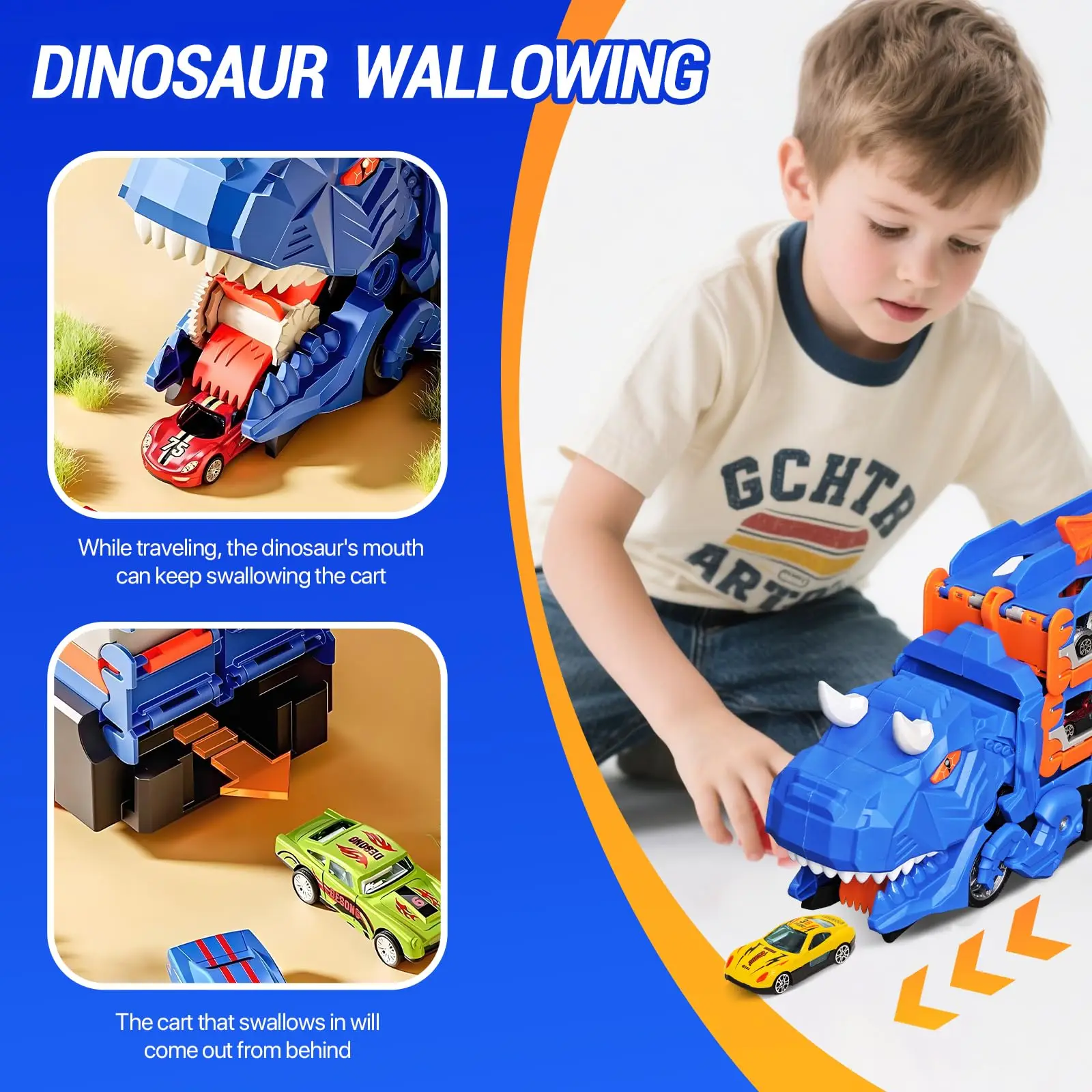 Dinosaur Transport Truck Toy R - Dinosaur Figurine Set ulasan dan harga