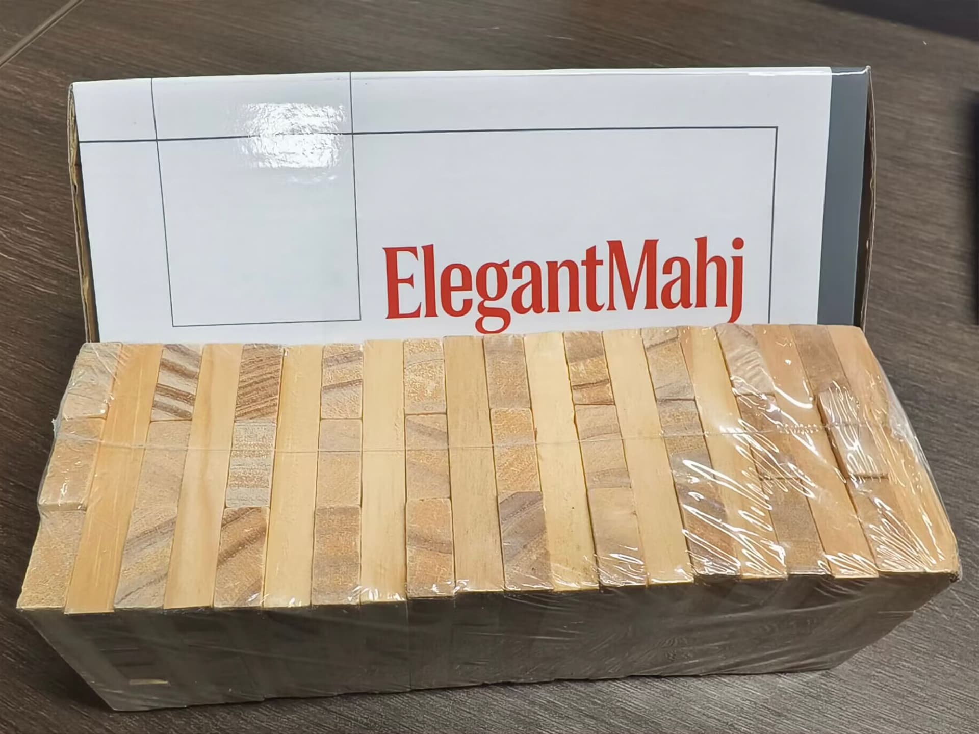 ElegantMahj Timber Tower Wood  - Wooden Blocks Stacking ulasan dan harga
