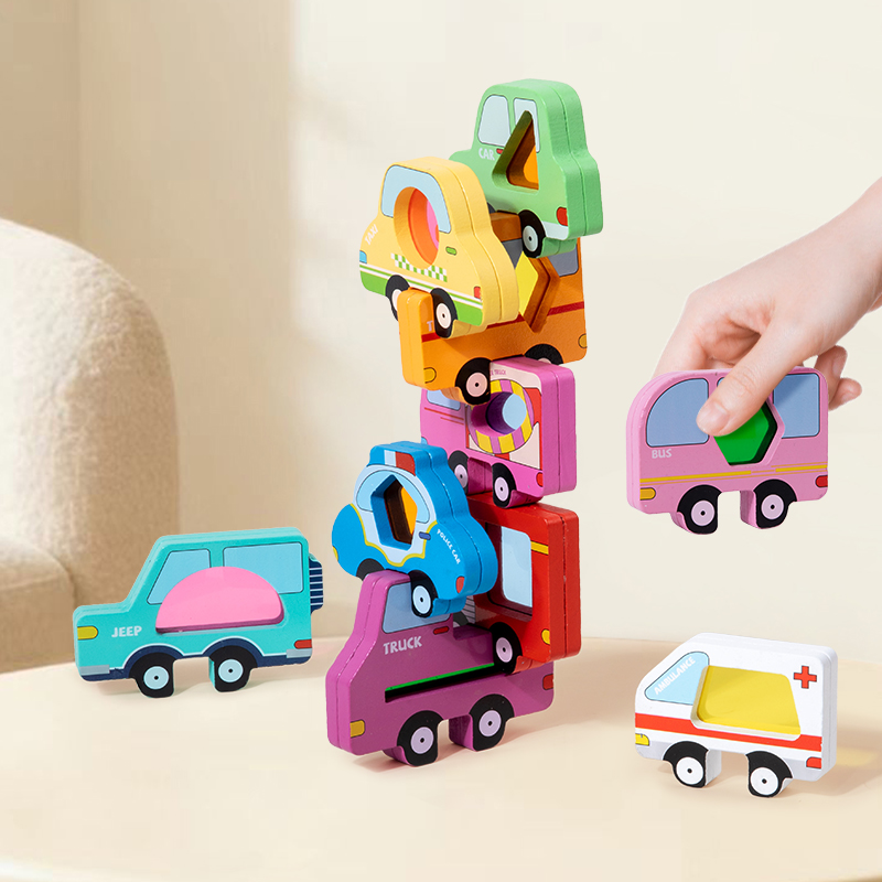 Wooden Animal Acrylic Stacking - Wooden Blocks Stacking ulasan dan harga