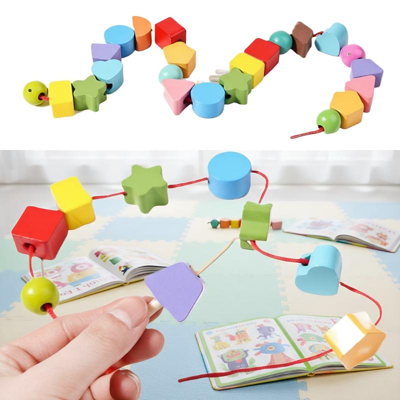 Early Learning Montessori Toys - Wooden Blocks Stacking ulasan dan harga