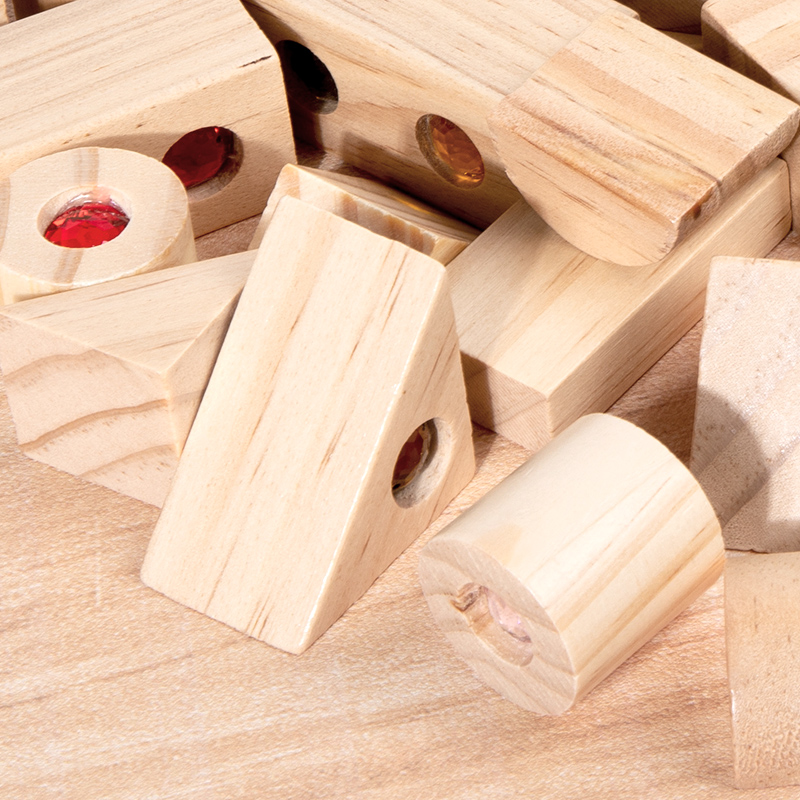 DIY Blocks Sparkling Acrylic T - Wooden Blocks Stacking ulasan dan harga