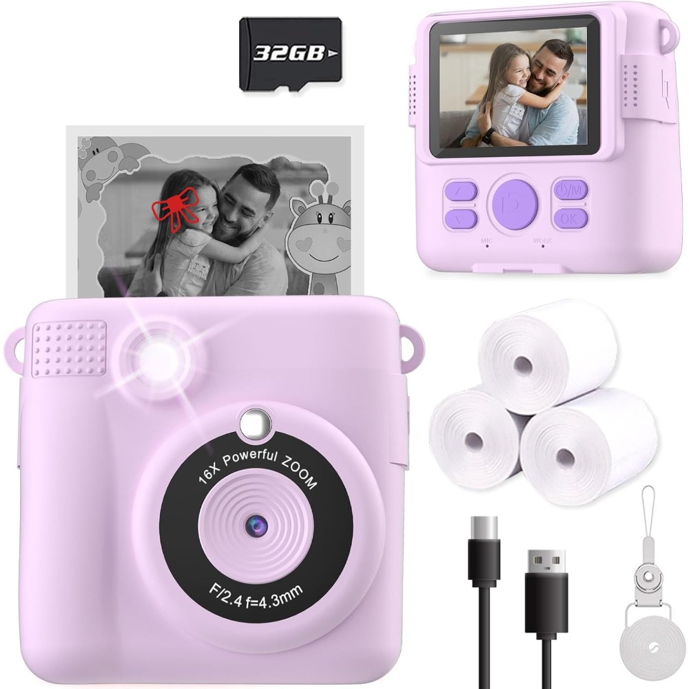 Instant Print Camera for Kids, - Kids Toys Videos ulasan dan harga