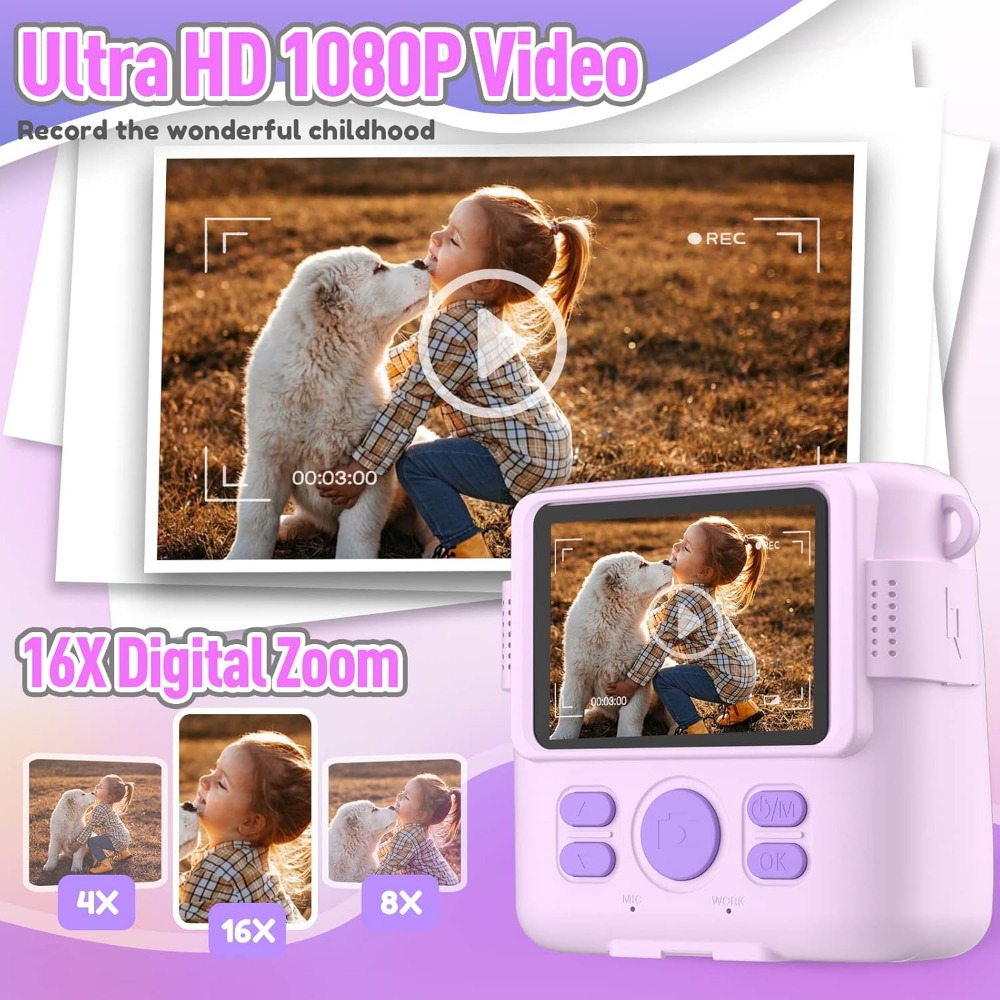 Instant Print Camera for Kids, - Kids Toys Videos ulasan dan harga