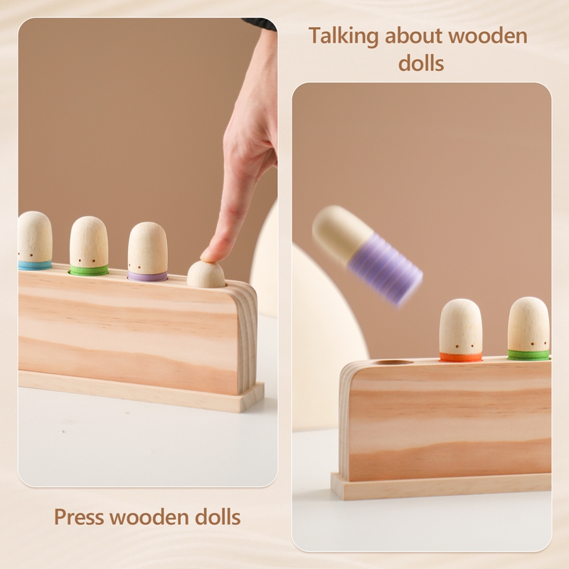 Montessori Toys Baby Wooden Bo - Wooden Blocks Stacking ulasan dan harga