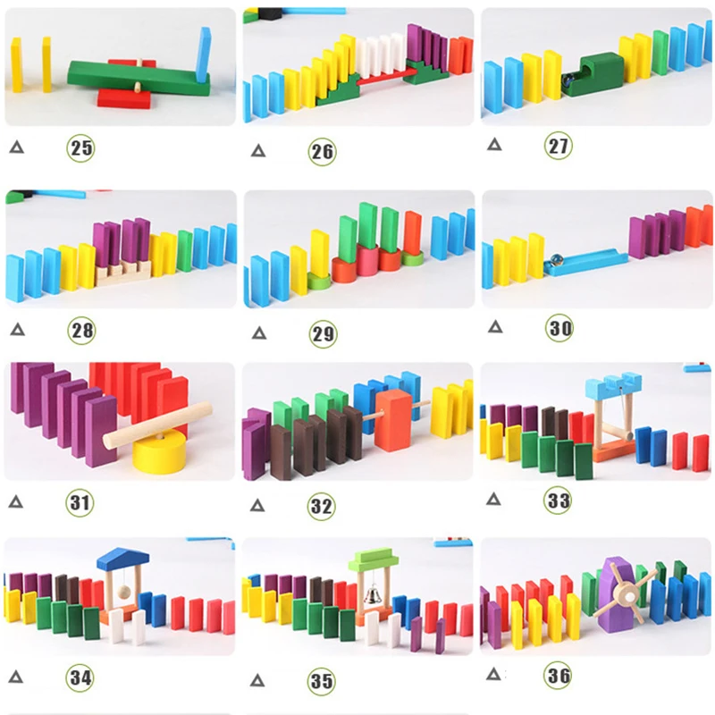 Montessori Wooden Rainbow Domi - Wooden Blocks Stacking ulasan dan harga