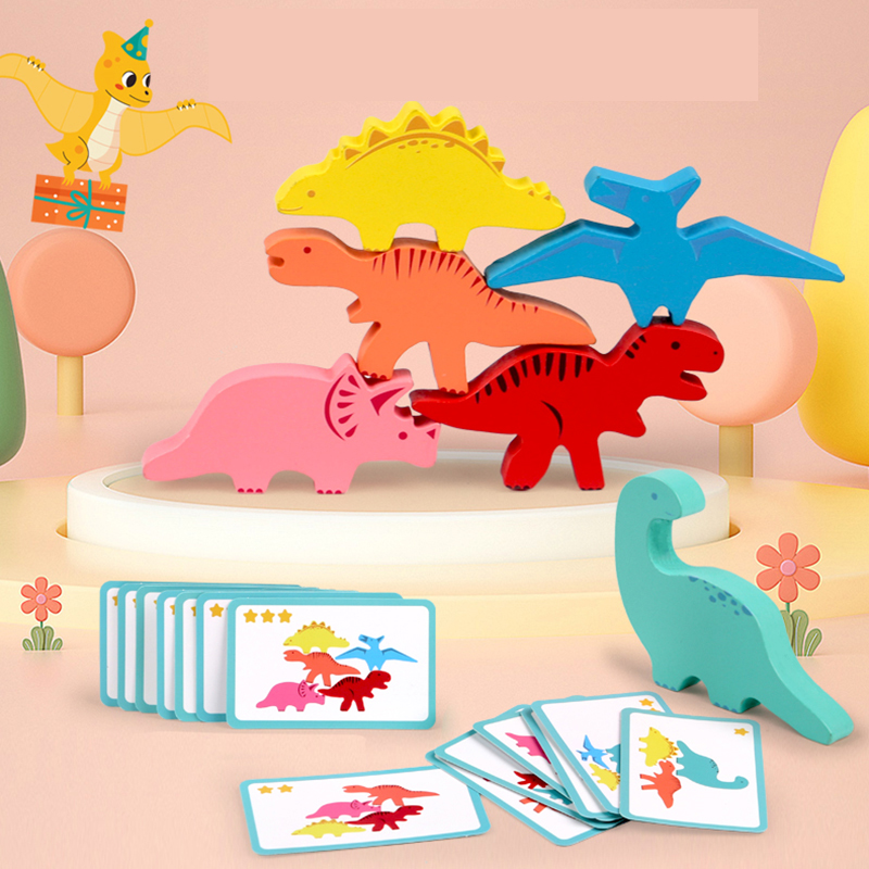 Wooden Balance Blocks Toys For - Wooden Blocks Stacking ulasan dan harga