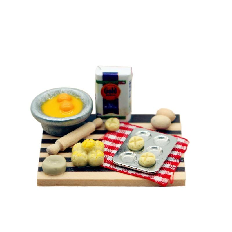 Dollhouse Food Toy Pastry Maki - Kids Toys Play Egg ulasan dan harga