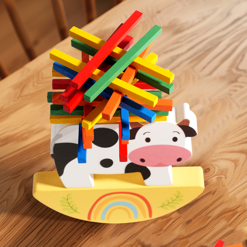 Wooden Animal Stacking Block G - Wooden Blocks Stacking ulasan dan harga