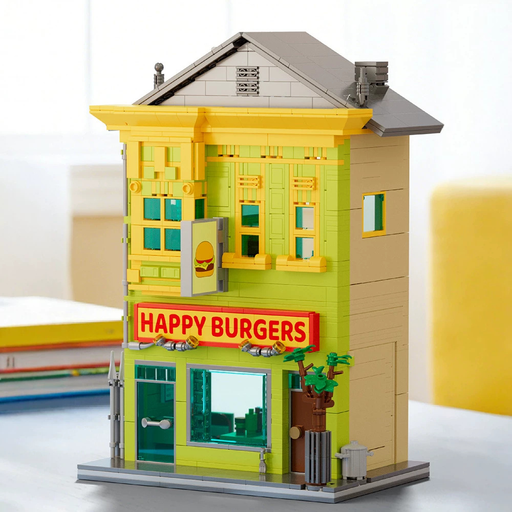 1222PCS Restaurant Buildings B - Kids Toys In Store ulasan dan harga