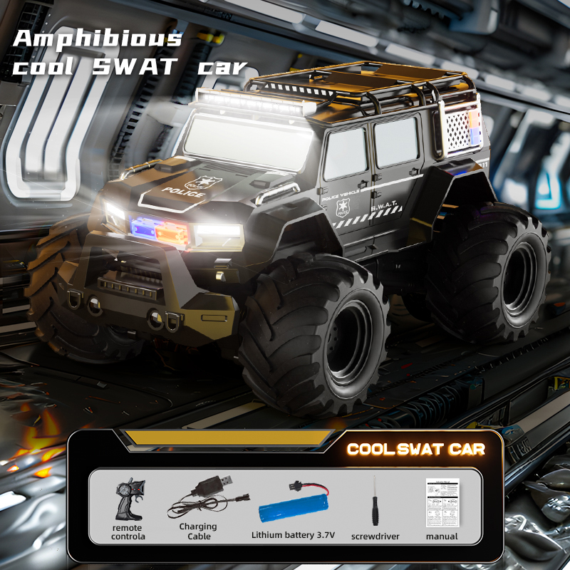 RC Police Cars Amphibious Vehi - Kids Toys Electric Car ulasan dan harga