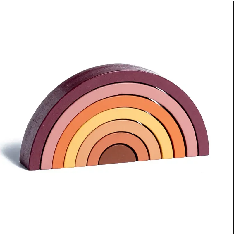 Arch Bridge Rainbow Wooden Bui - Wooden Blocks Stacking ulasan dan harga