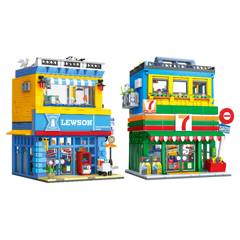 1263+PCS Street Scene Convenie - Kids Toys In Store ulasan dan harga