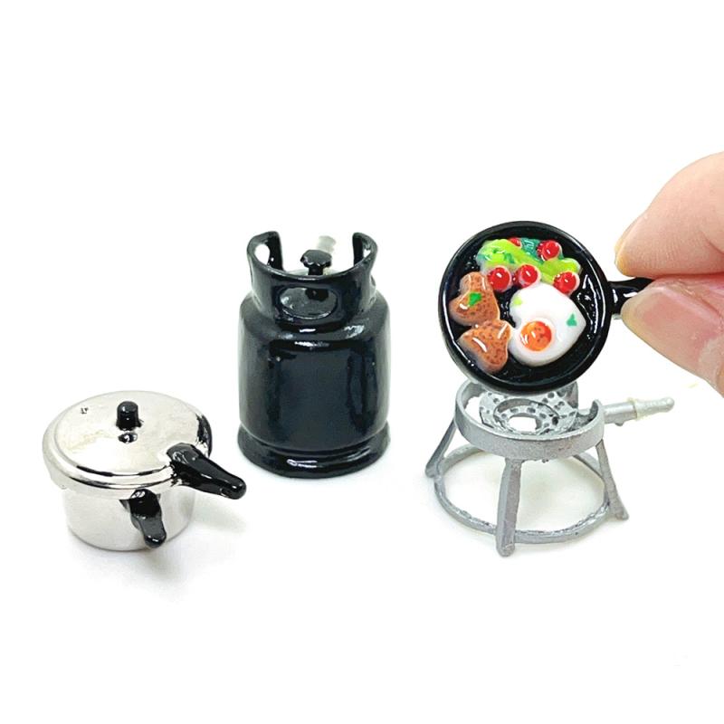 1/12 Dollhouse Kitchenware Set - Kids Toys Play Egg ulasan dan harga