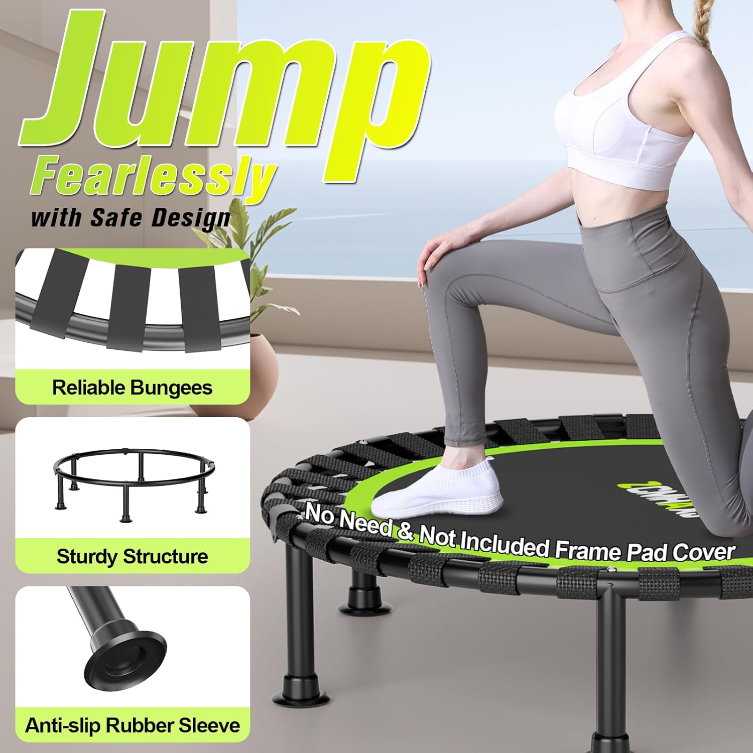 Foldable Mini Rebounder Trampo - Trampoline Mini Indoor ulasan dan harga