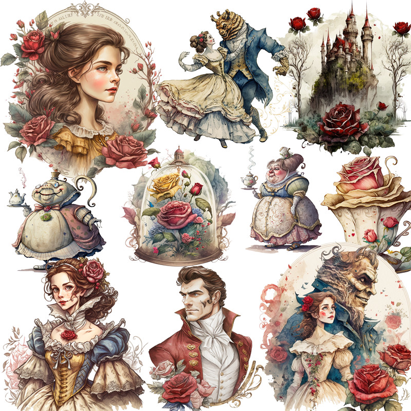 Fairy tale girl store Stickers - Kids Toys In Store ulasan dan harga