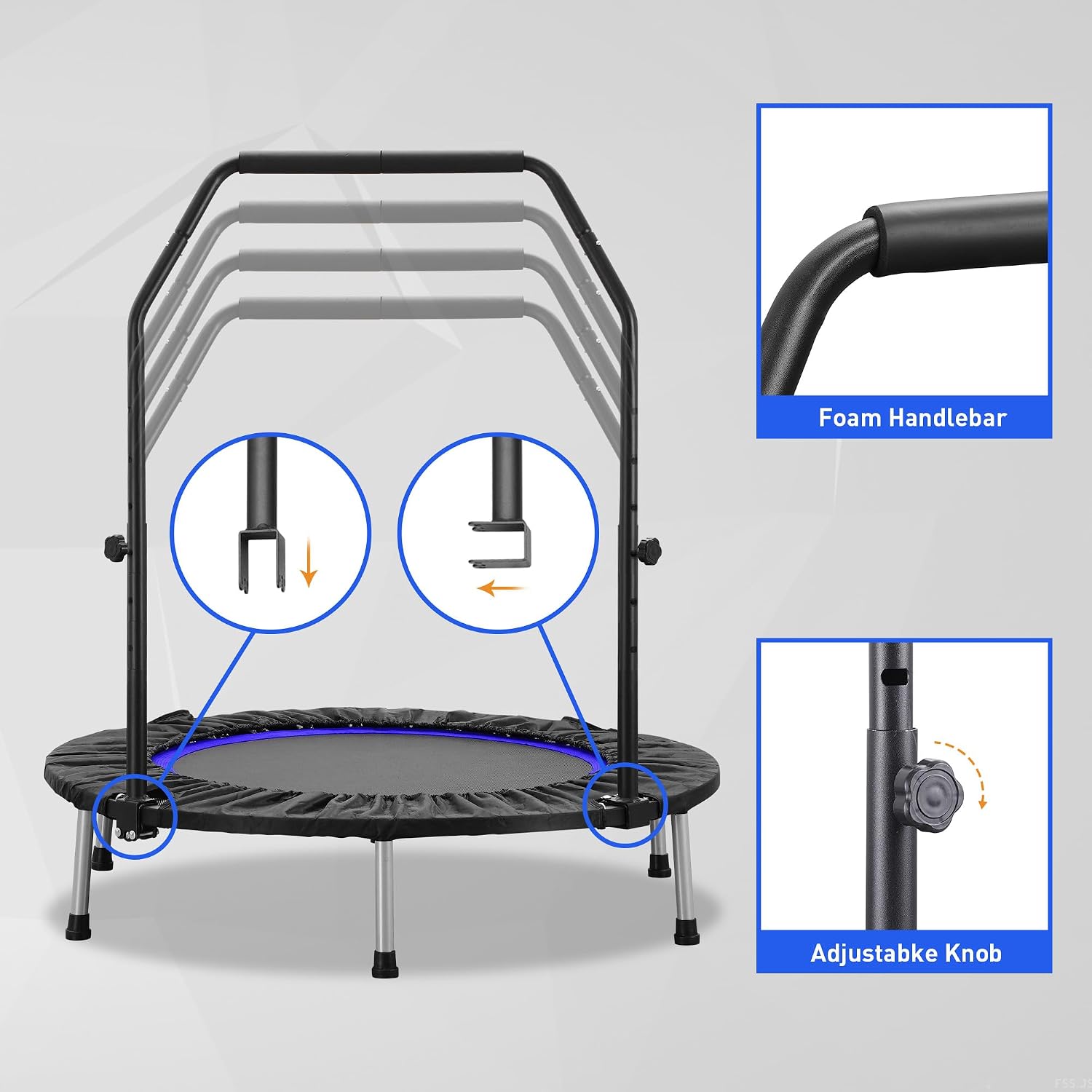 40-48in Mini Trampoline Reboun - Trampoline Mini Indoor ulasan dan harga